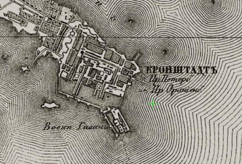 1855 Карта Шуберта Санкт-Петербургской губернии