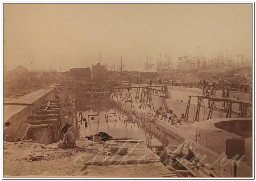 Строительство Константиновского дока